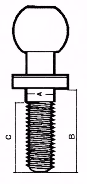 BOULE ATTELAGE Ø19xØ50