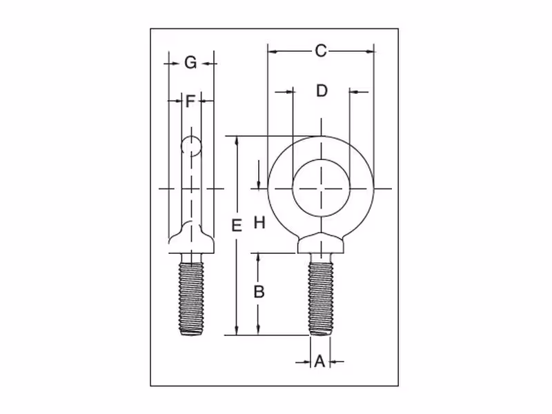 Boulon à oeil forgé M279 - M12 x