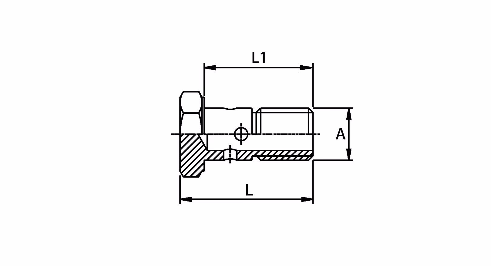 Boulon Banjo 1/2" BSP