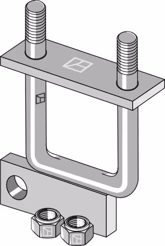 Boulon étrier avec contre-plaque