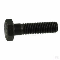 Boulon hexagonal partiellement fileté M16x100 10.9 noir