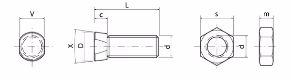 BOULON M12X34 10.9 Kverneland KK013228R