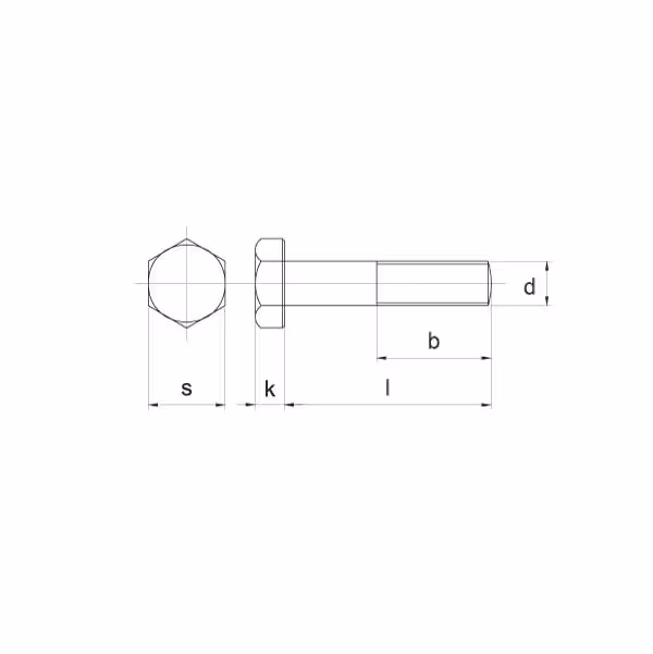 Boulon M14x100 10.9 Noir