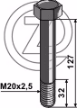 Boulon M20x2,5x127 - 10.9