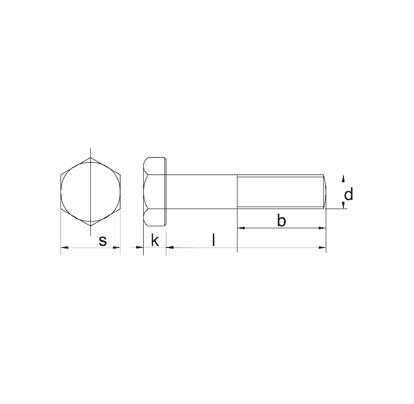 Boulon M20x200 12.9 Noir