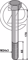 Boulon M24x3
