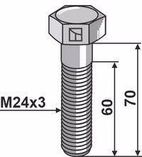 Boulon M24x3 - 8.8