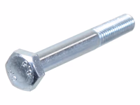 Boulon métrique M10x80Zinguée, Standard, 5 µm, Zn5/An/T0 DIN 931 - Vendu par 100