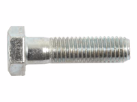 Boulon métrique M12x45 8.8 Zinguée DIN 931 - Vendu par 50 - adaptable sur tracteurs Zetor - ref 991798
