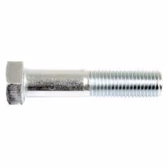 Boulon métrique M16x75 8.8 Zinguée DIN 931 - Vendu par 10