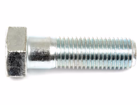 Boulon métrique M20x65 8.8 Zinguée DIN 931 - Vendu par 10