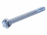 Boulon métrique M8x100Zinguée, Standard, 5 µm, Zn5/An/T0 DIN 931 - Vendu par 100
