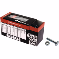 Boulon tete ronde collet carre 7x60 zingue 4.8