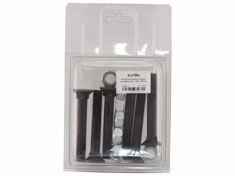 Boulon (TFCC) - M12 x 80mm, Résistance à la traction 8.8 (6 pièces Agripak)