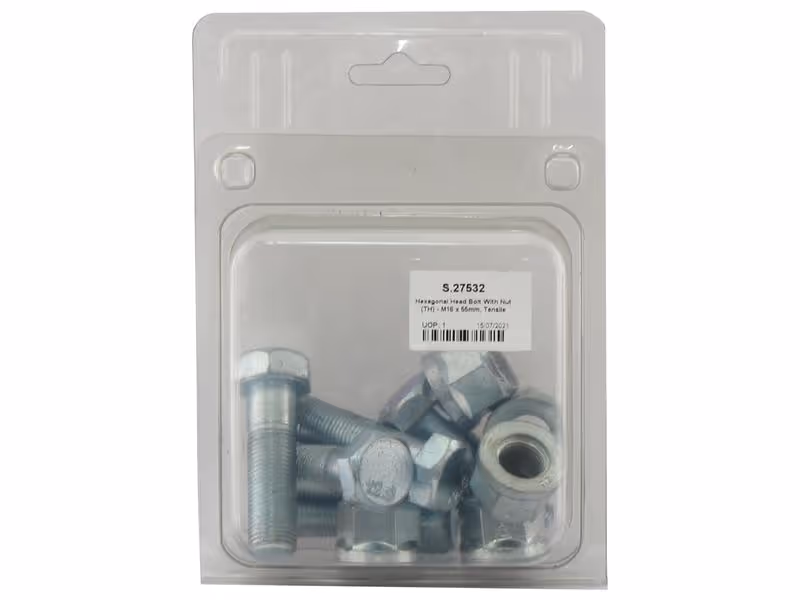 Boulon (TH) M16x1.50 x55 12.9 brut 5 pièces Agripak