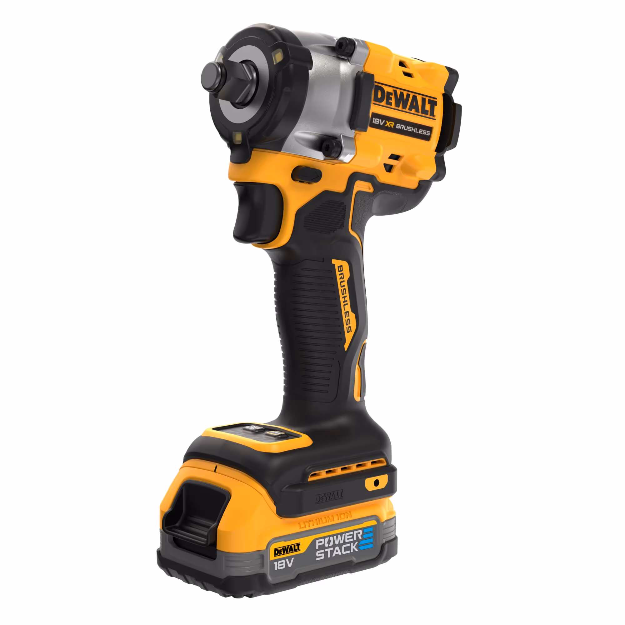 Boulonneuse à chocs 1/2'' Compacte XR 18V 1.7Ah Li-Ion Brushless 406 Nm - jonc de sécurité - POWERSTACK