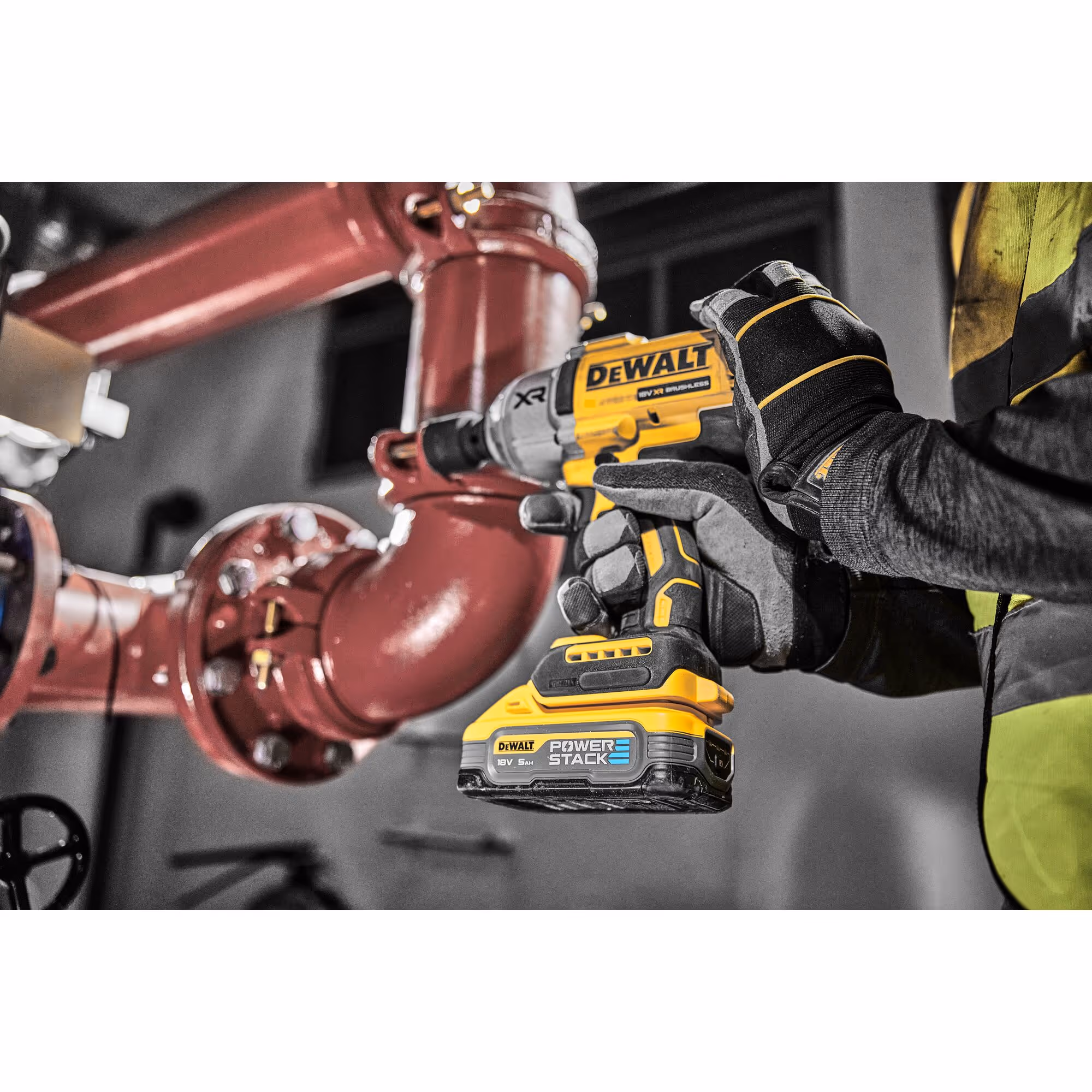 Boulonneuse ½ XR 18V 5Ah Li-Ion Brushless 1396 Nm Jonc de sécurité - POWERSTACK