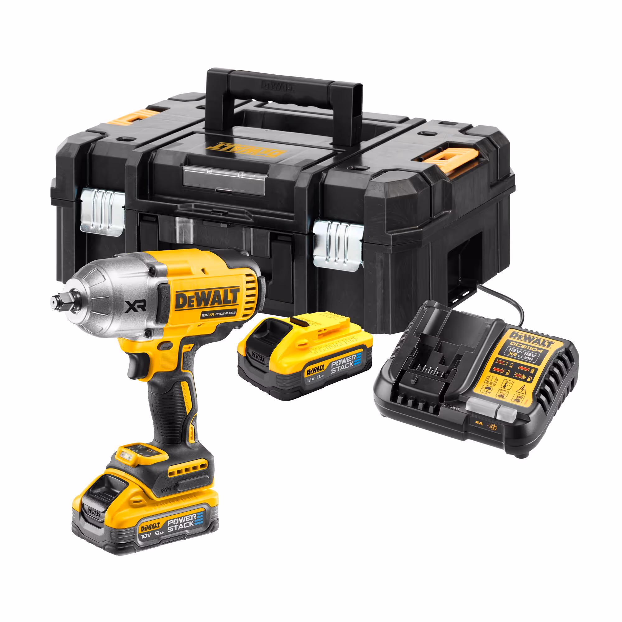 Boulonneuse ½ XR 18V 5Ah Li-Ion Brushless 1396 Nm Jonc de sécurité - POWERSTACK