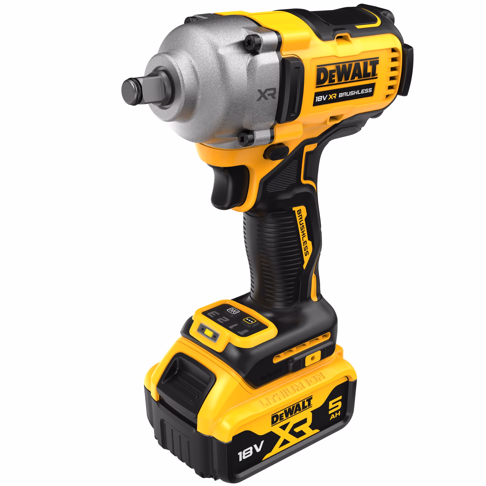 Boulonneuse à chocs 1/2'' XR 18V 5Ah Li-Ion Brushless 812 Nm - jonc de sécurité