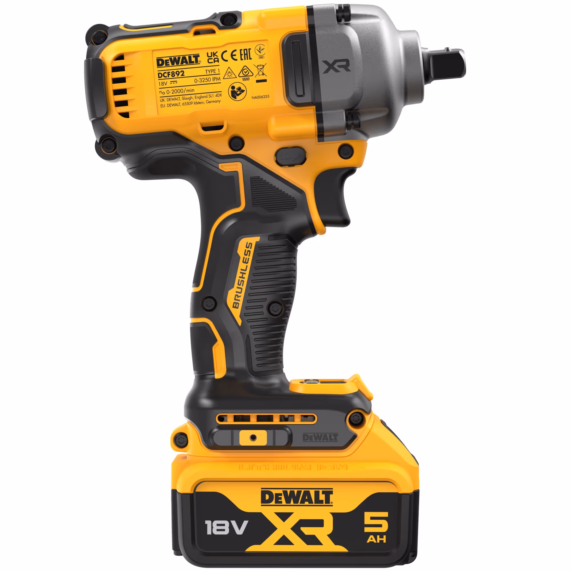 Boulonneuse à chocs 1/2'' XR 18V 5Ah Li-Ion Brushless 812 Nm