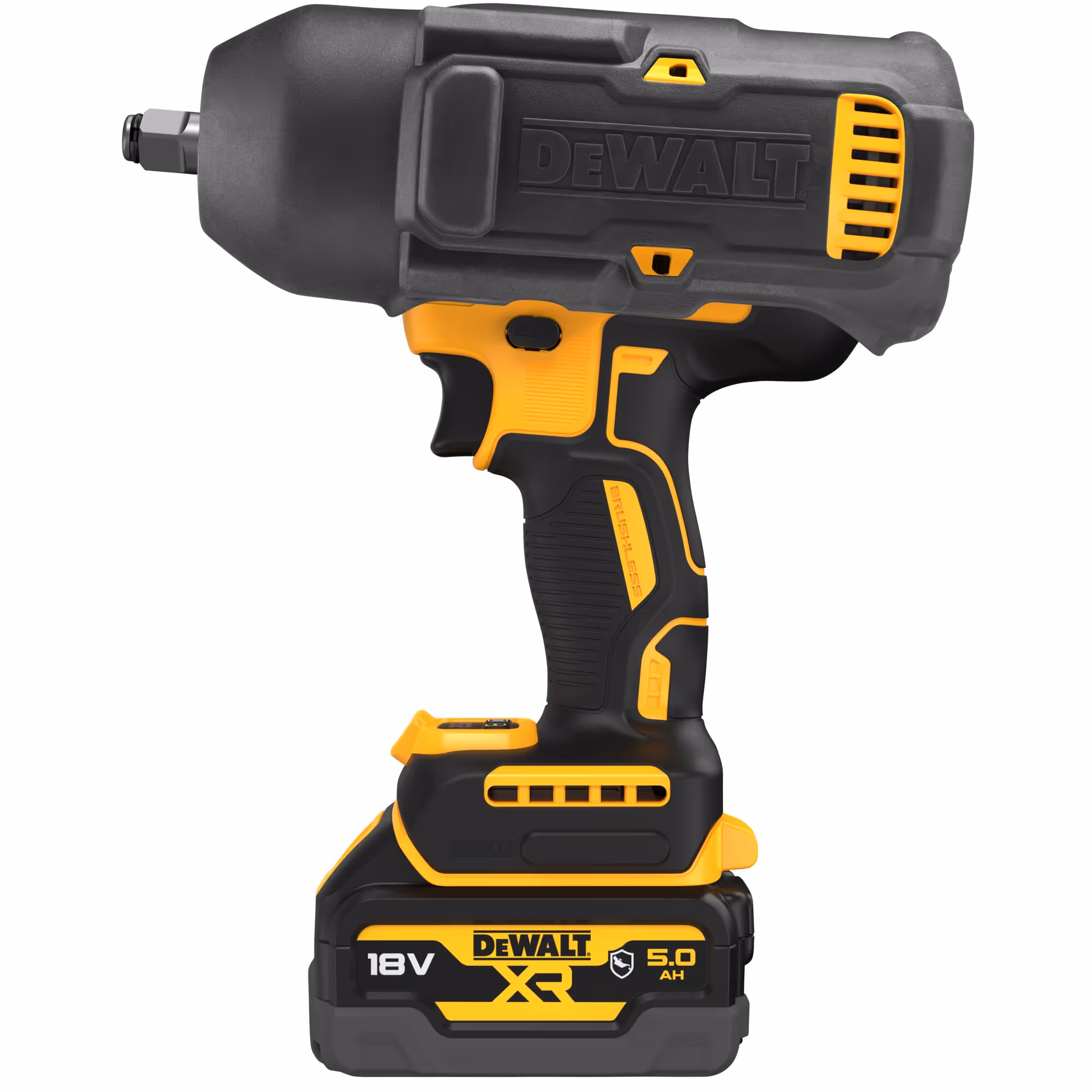 Boulonneuse avec coque ½ XR 18V 5Ah Li-Ion Brushless 1396 Nm Jonc de sécurité - Pack "GFN"