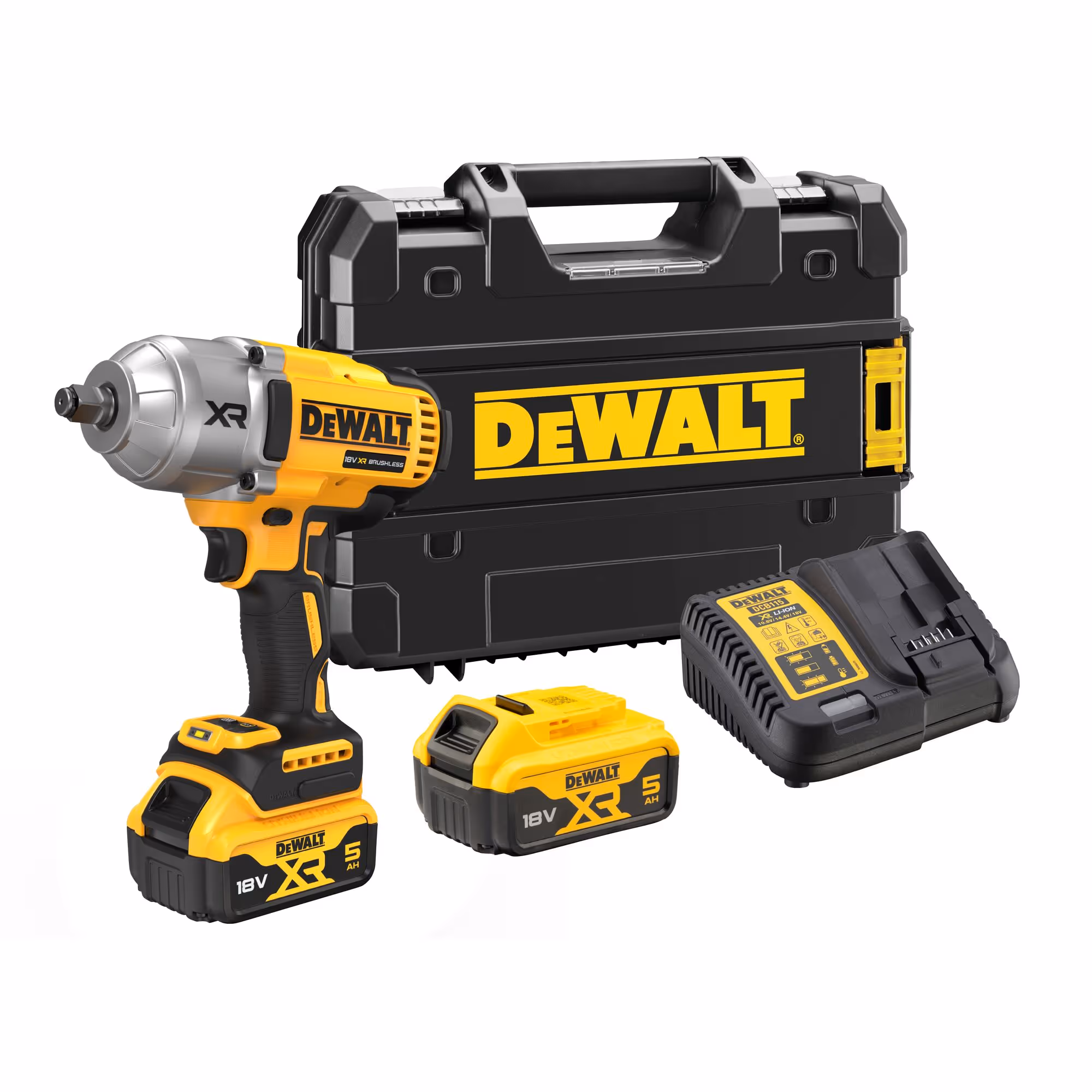 Boulonneuse ½” XR 18V 5Ah Li-Ion Brushless 1396 Nm avec baterrie et chargeur
