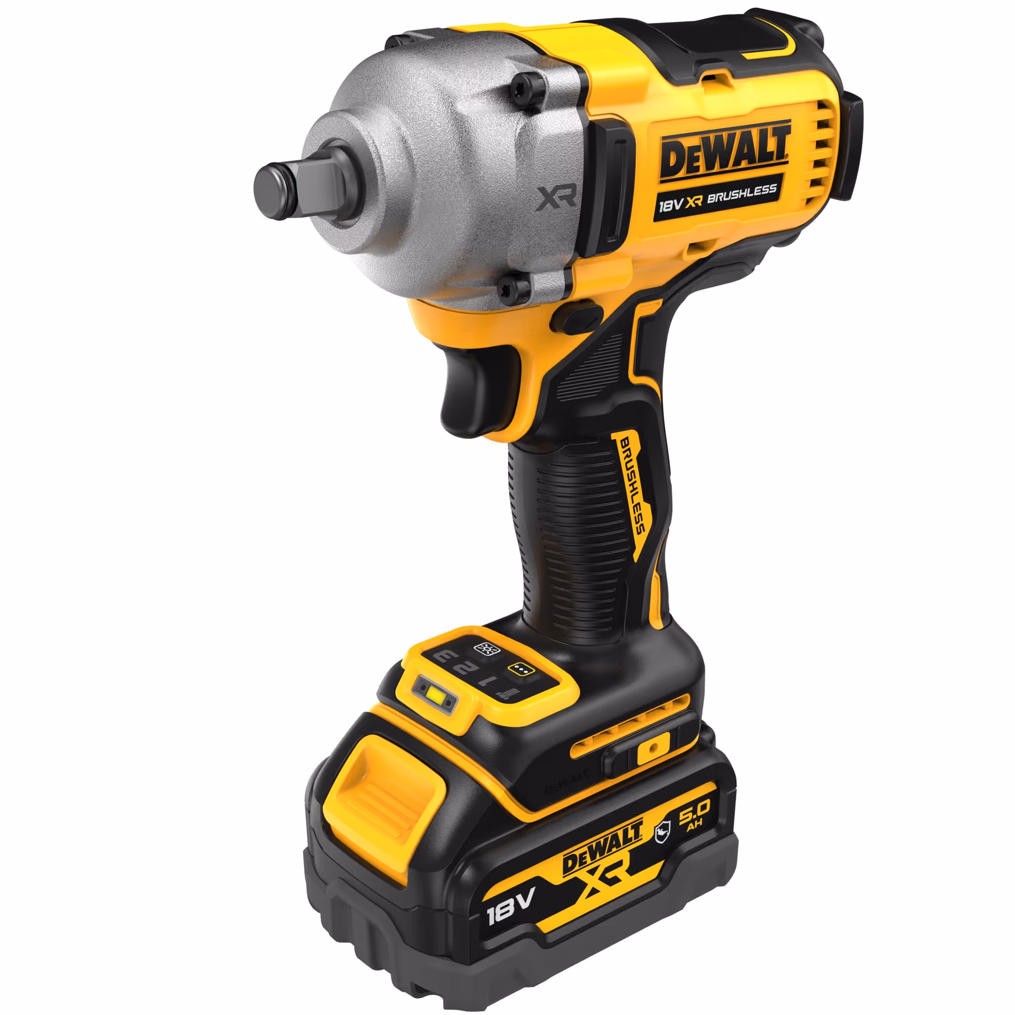 Boulonneuse à chocs 1/2'' XR 18V 5Ah Li-Ion Brushless 812 Nm - jonc de sécurité - Pack "GFN"
