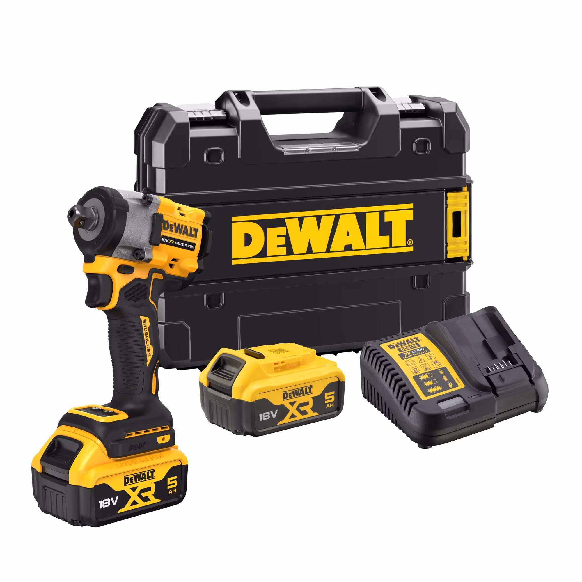 Boulonneuse à chocs 1/2'' Compacte XR 18V 5Ah Li-Ion Brushless 406 Nm