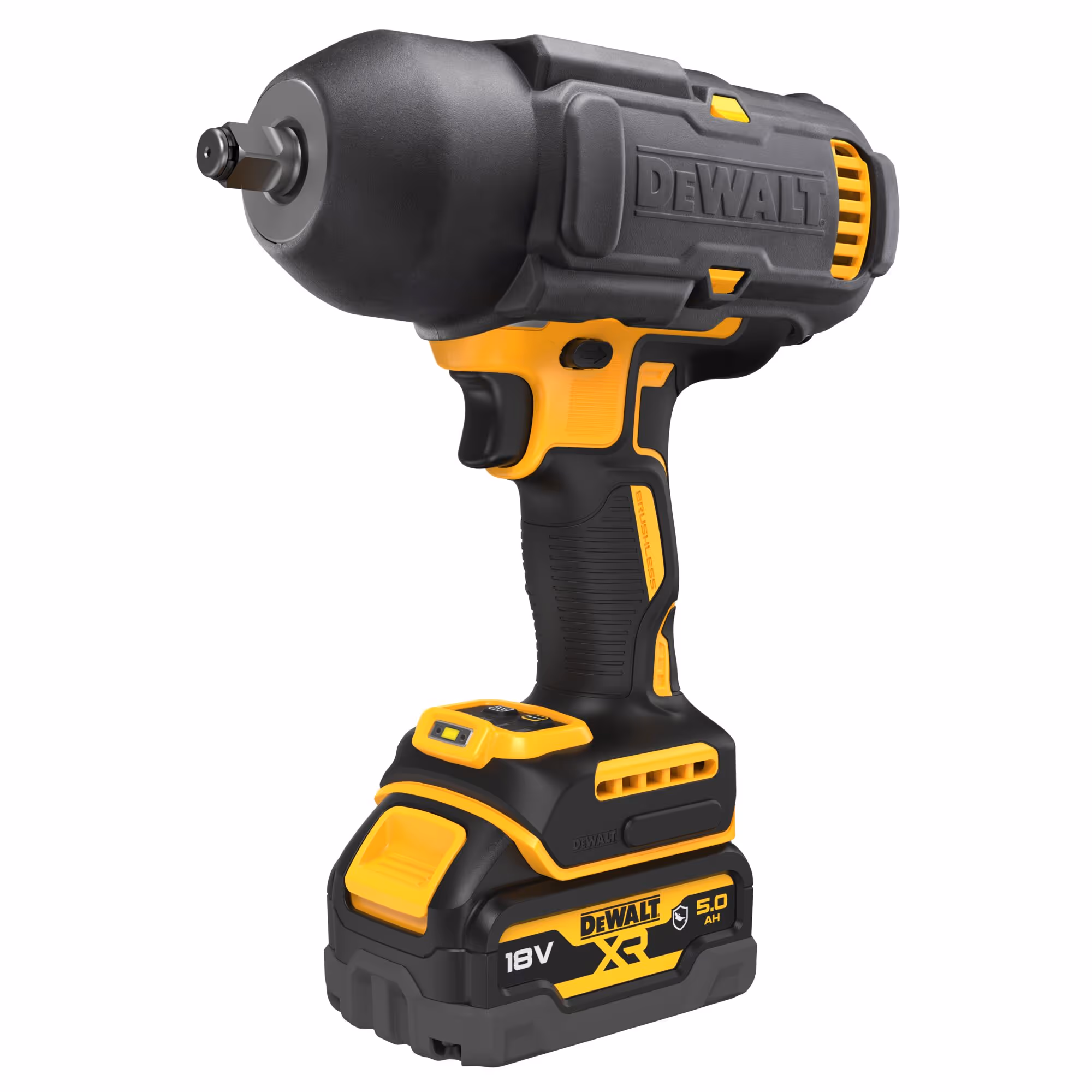 Boulonneuse avec coque ½ XR 18V 5Ah Li-Ion Brushless 1396 Nm Jonc de sécurité - Pack "GFN"
