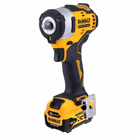 Boulonneuse 3/8" XR 12V 5Ah Li-Ion Brushless - Performances Exceptionnelles avec 339 Nm de Couple - Pack Complet avec Batteries, Chargeur et Coffret TSTAK