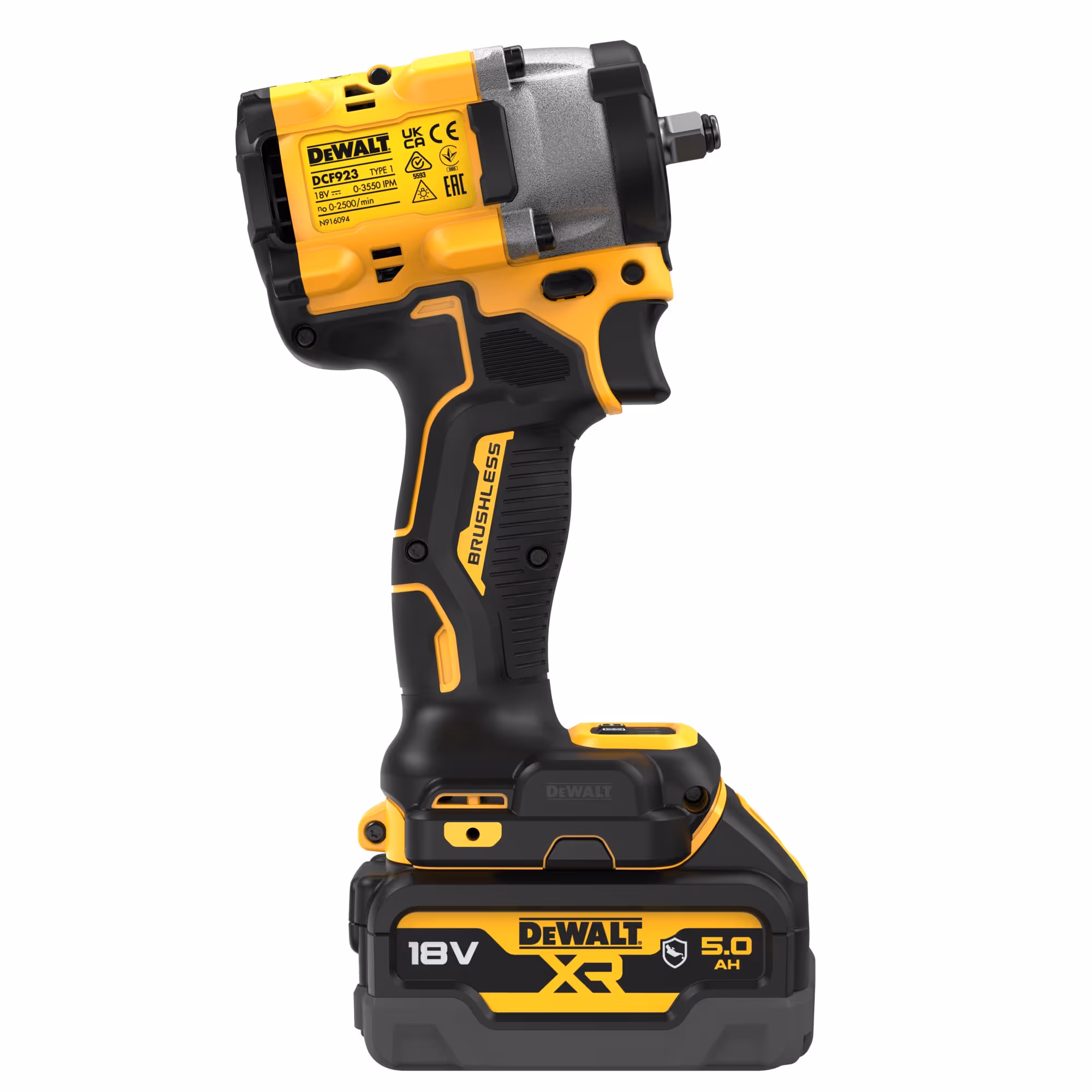 Boulonneuse à chocs 3/8'' Compacte XR 18V 5Ah Li-Ion Brushless 406 Nm - Pack "GFN"
