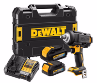 Boulonneuse à choc 1/2'' XR 18V Brushless 812 Nm Dewalt DCF891EHGT-QW avec 1 batterie 1.7 Ah et 5 Ah, chargeur, coffret stak
