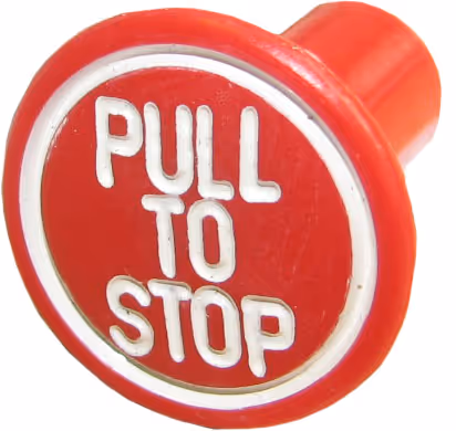 Bouton d'arrêt