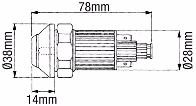 Bouton poussoir blocage différentiel Same 00759440/20