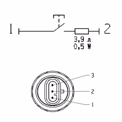 Bouton poussoir de relevage Deutz 2.7659.182.0