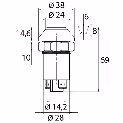 Bouton poussoir Speed shift