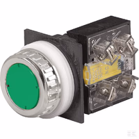 Bouton poussoir , vert(e)