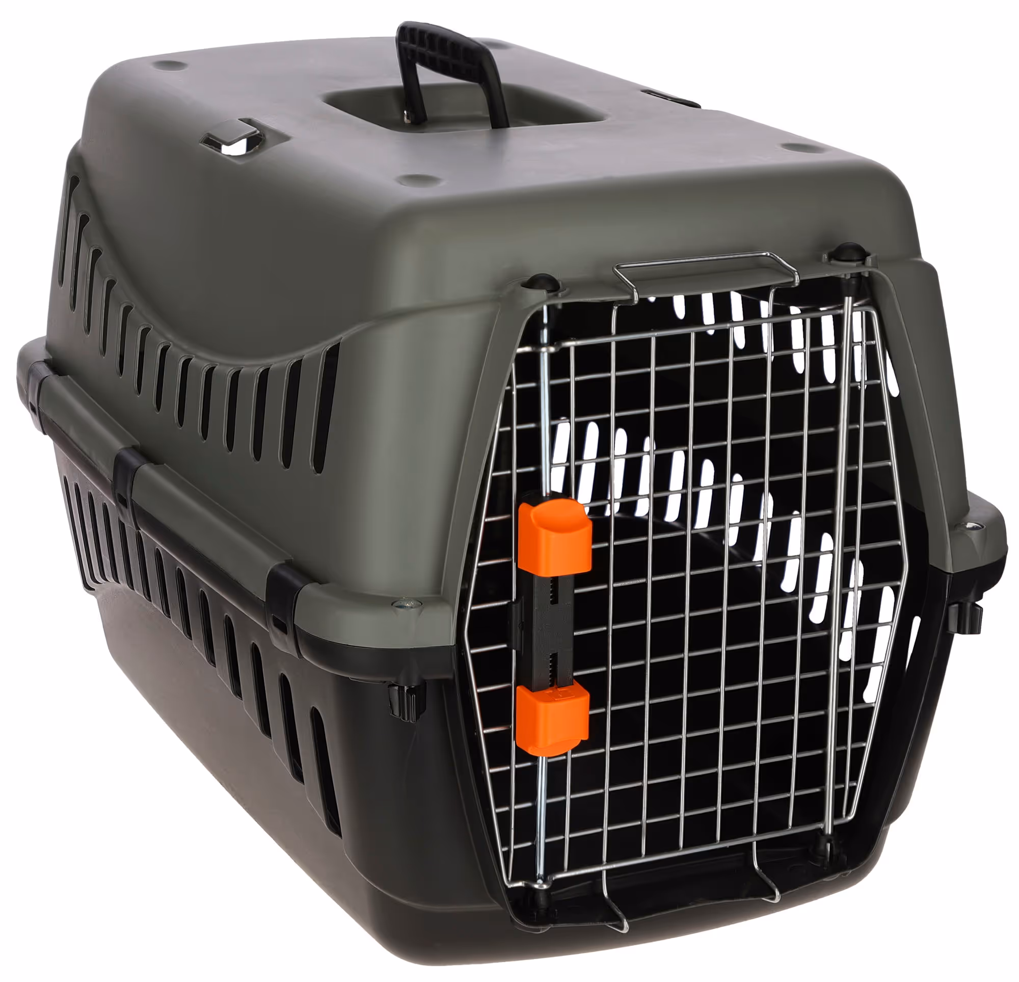 Box de transport Eco gris/vert, 58X38X38cm