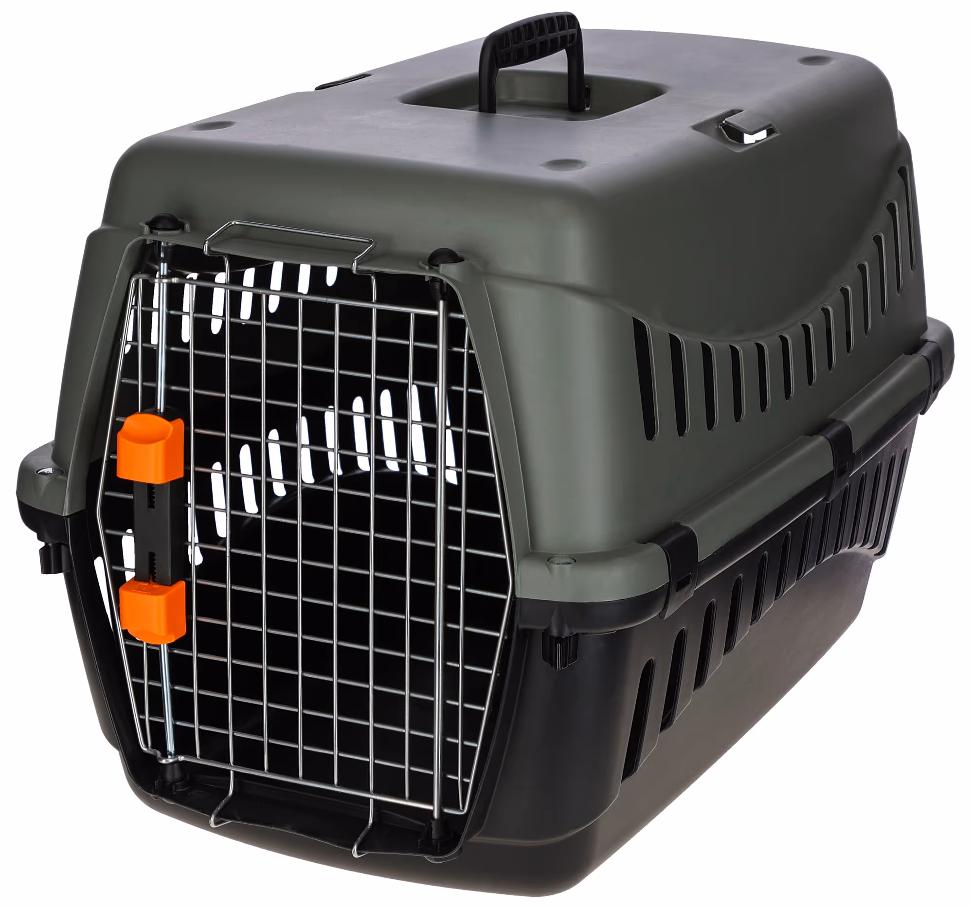 Box de transport Eco gris/vert, 58X38X38cm