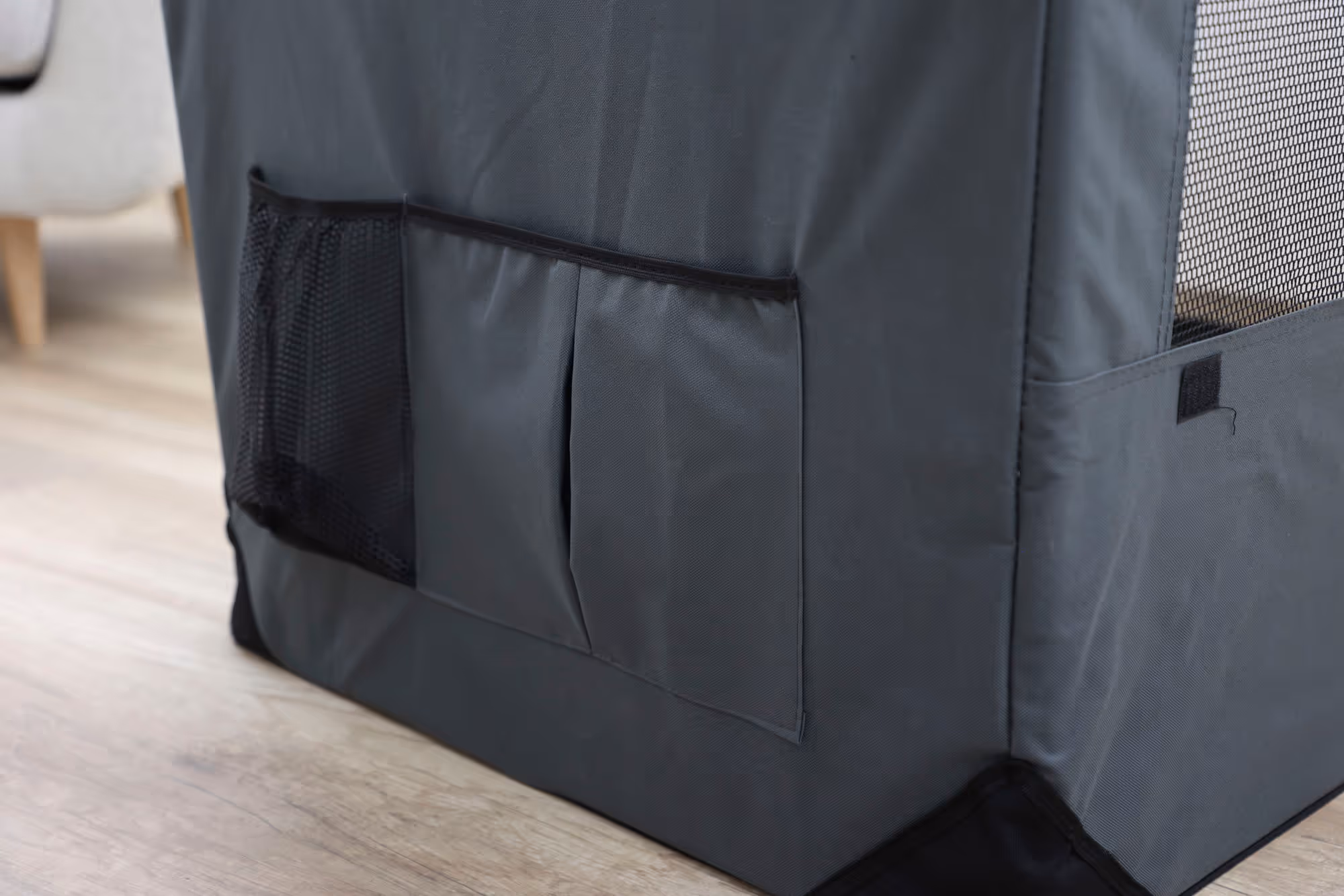 Box de transport Journey 91x63,5x63,5cm, gris/beige