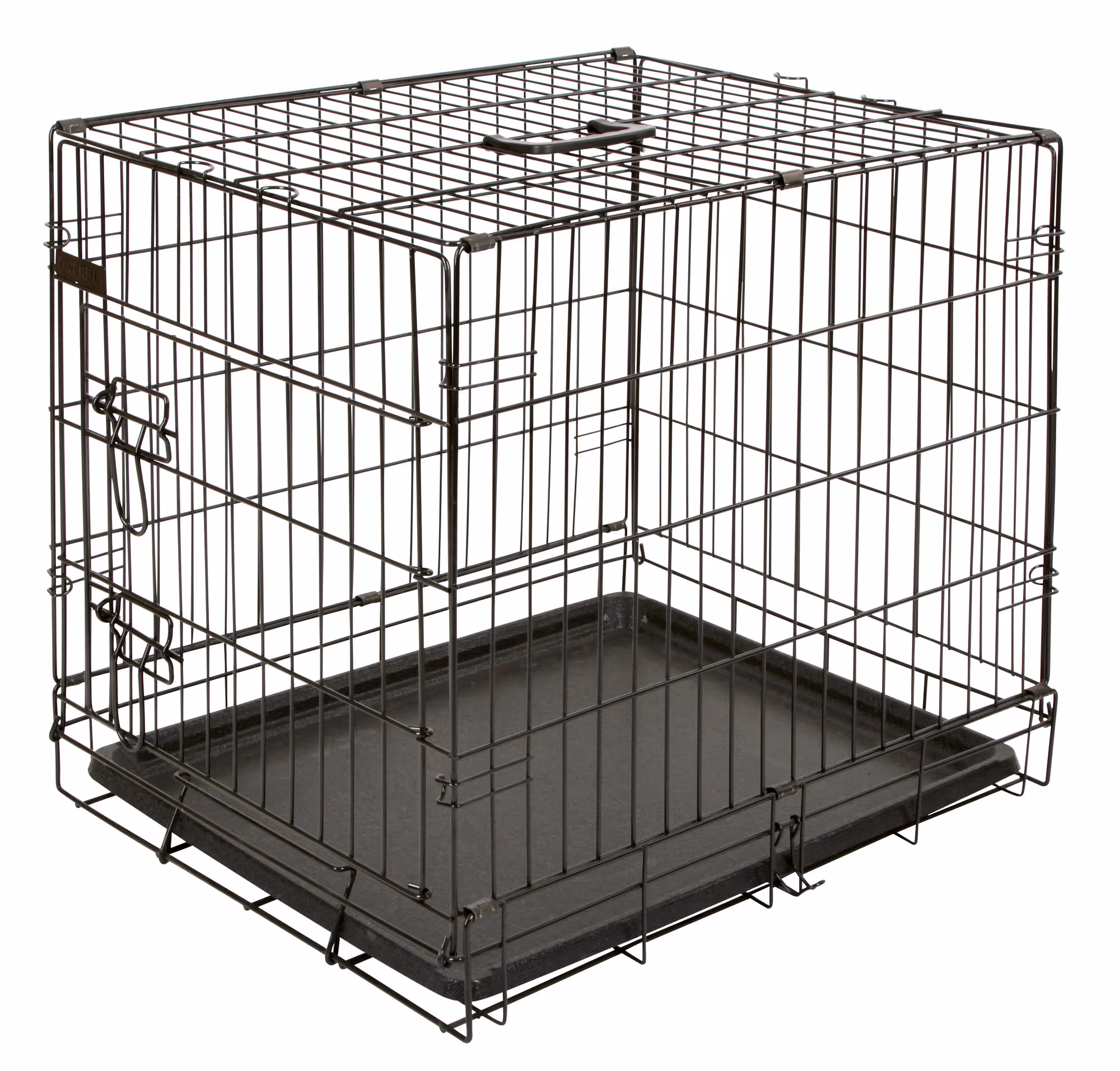 Box de transport noir, 1 porte, 63X48X57cm