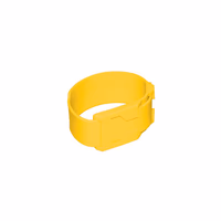 Bracelet d'identification plastique jaune (x1)