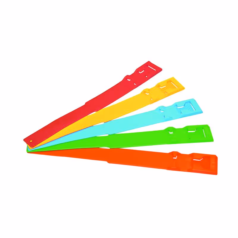 Bracelet d'identification plastique rouge (x1)