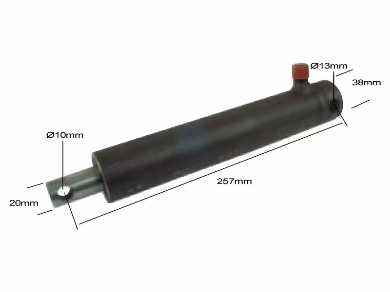 Brake-ram single acting