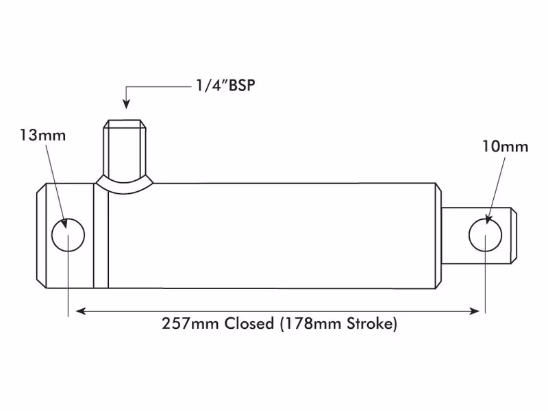 Brake-ram single acting