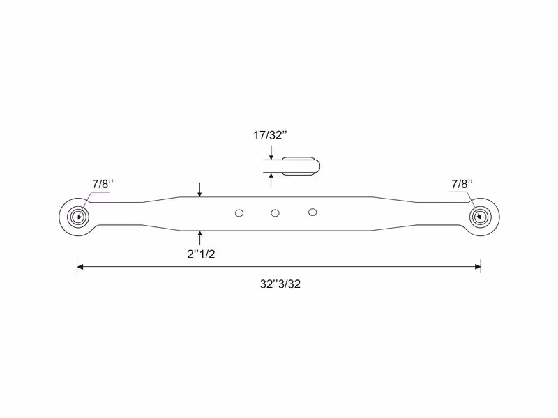 Bras de relevage - Rotule Ø 22mm - Rotule Ø 22mm - Gauche/Droit - adaptable sur tracteurs Massey Ferguson