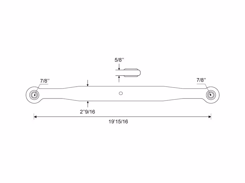 Bras de relevage - Rotule Ø 22mm - Rotule Ø 22mm - Gauche/Droit - ref 159332