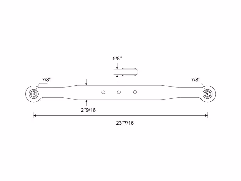 Bras de relevage - Rotule Ø 22mm - Rotule Ø 22mm - Gauche/Droit - ref 159326