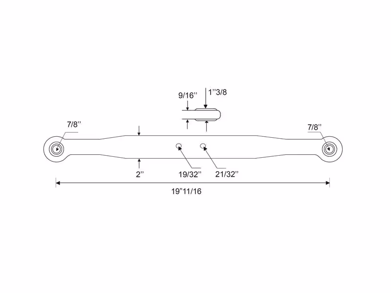 Bras de relevage - Rotule Ø 22mm - Rotule Ø 22mm - Gauche/Droit