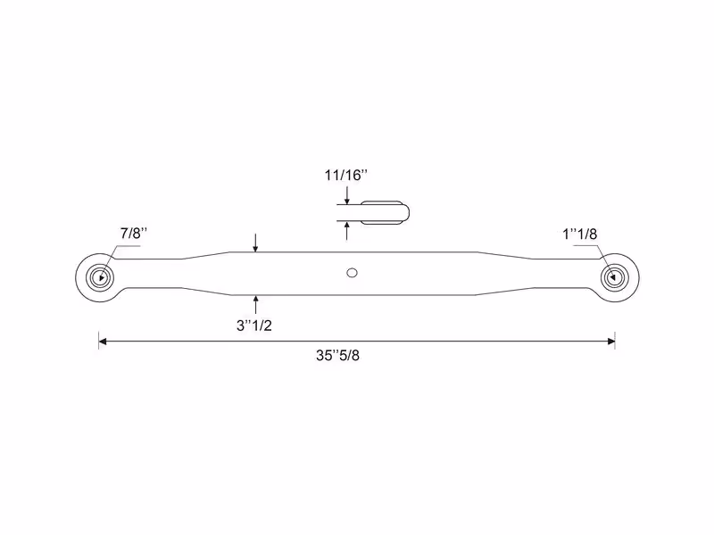 Bras de relevage - Rotule Ø 22mm - Rotule Ø 28mm - Droit - adaptable sur tracteurs Ford - ref 83954401